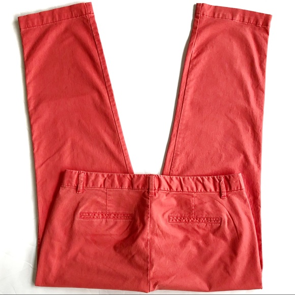 GAP Crop Red Pants Size 8 - Picture 5 of 8